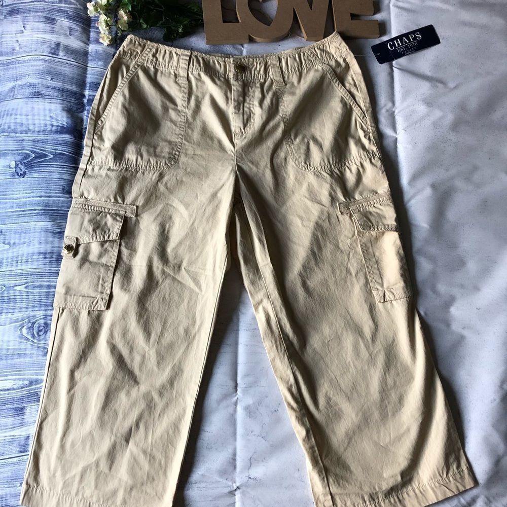 Chaps Khaki Capris by Polo Ralph Lauren (NWT)